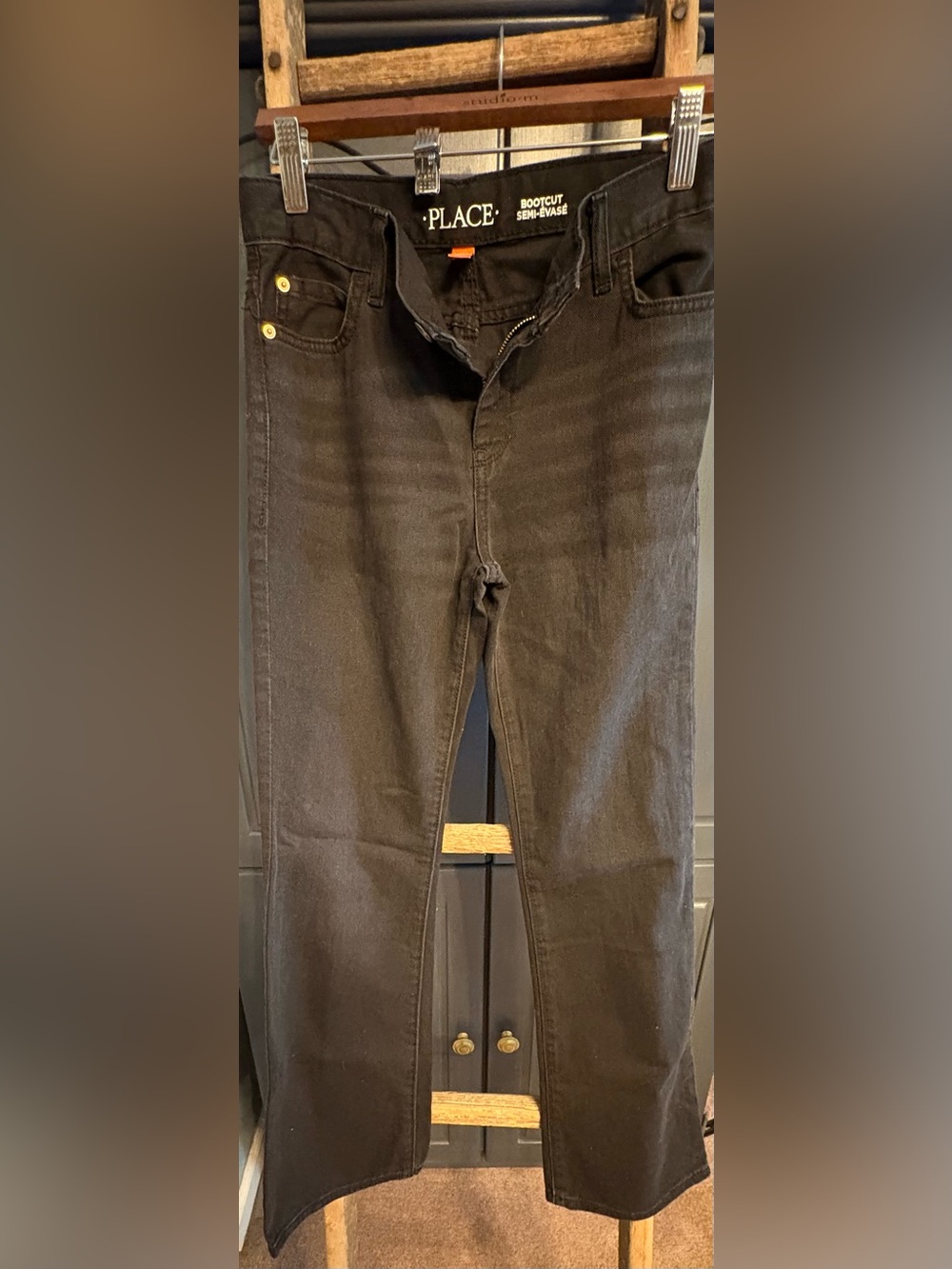 Place Black Bootcut Jeans